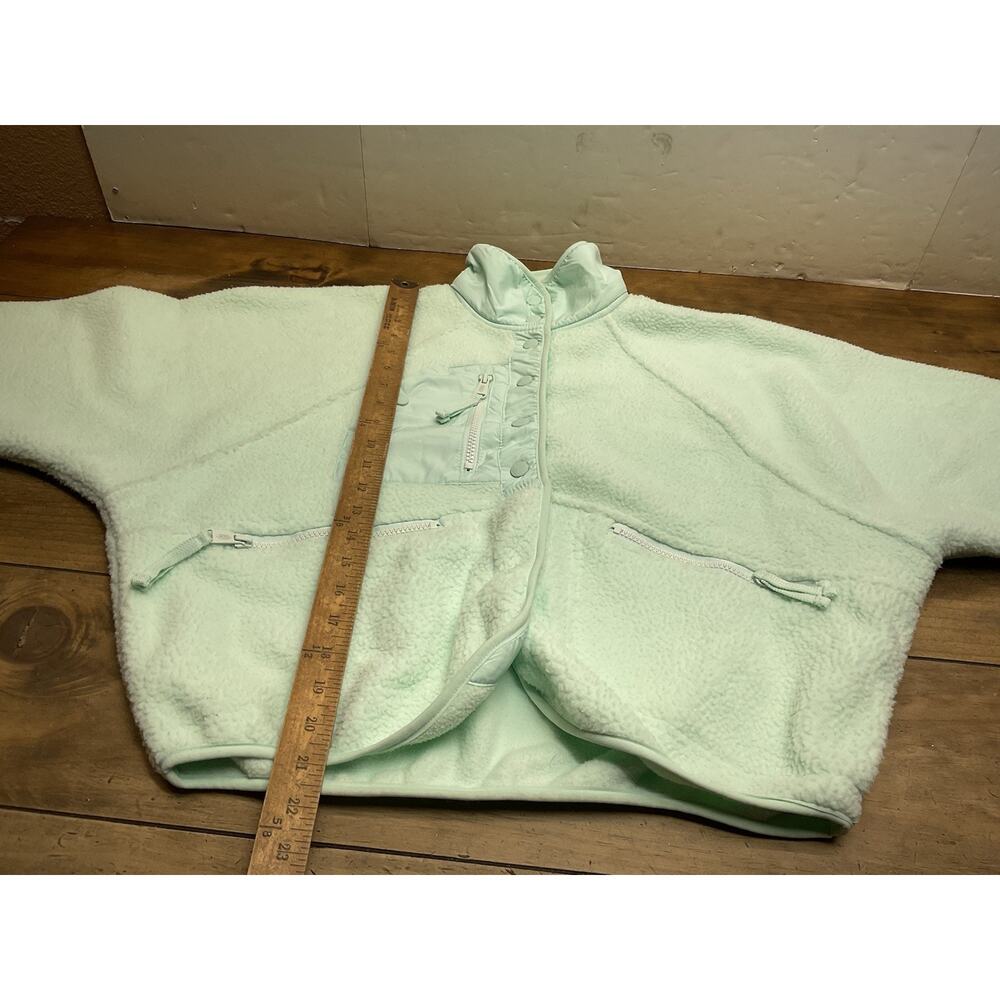 Free People FP Movement Hit The Slopes Fleece Jacket Mint Green Size XS - Picture 8 of 11